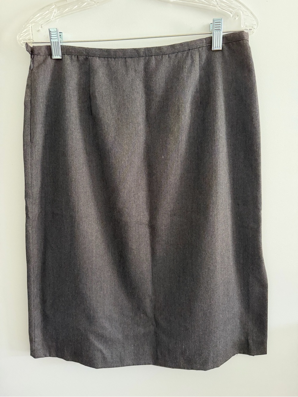 Mikai Charcoal Gray Pencil Skirt
